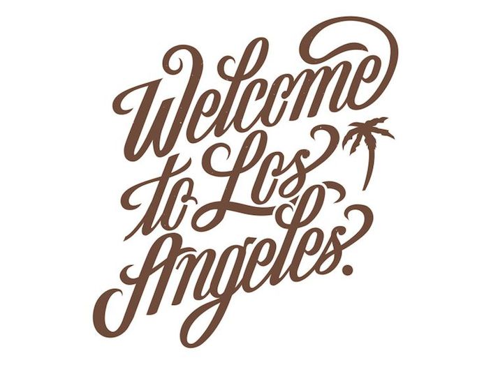 los angeles handlettering