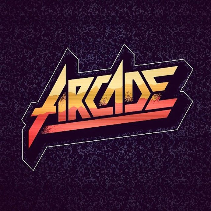 arcade typo retro