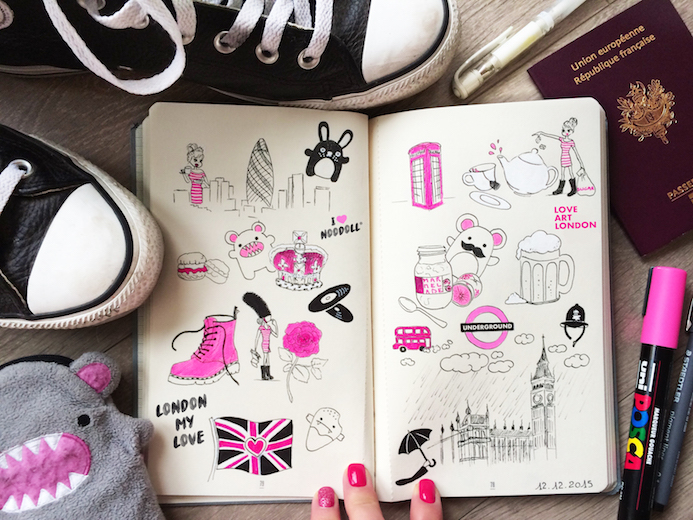 le papier dessins carnets