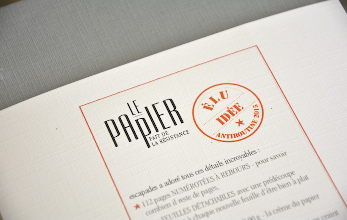 le papier carnet personnalise