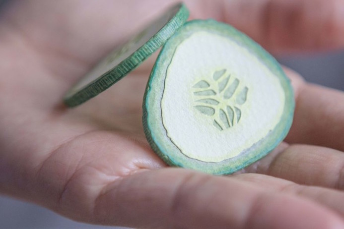 raya sader bujana food paper art