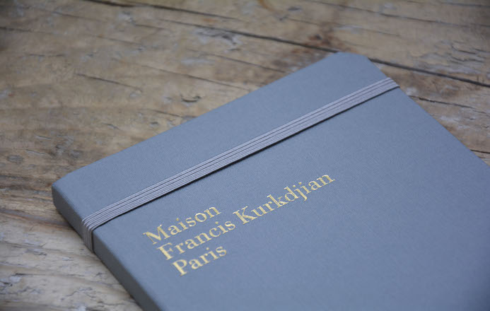 Carnet personnalise maison de parfumerie