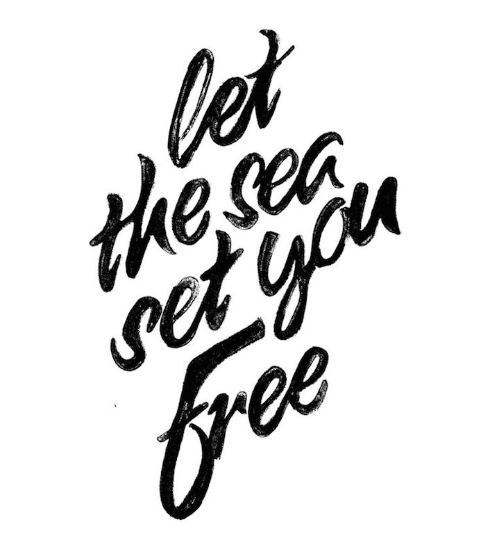 sea lettering