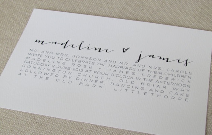 selection typographie mariage