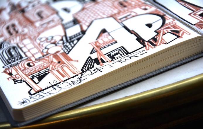 bloc note croquis