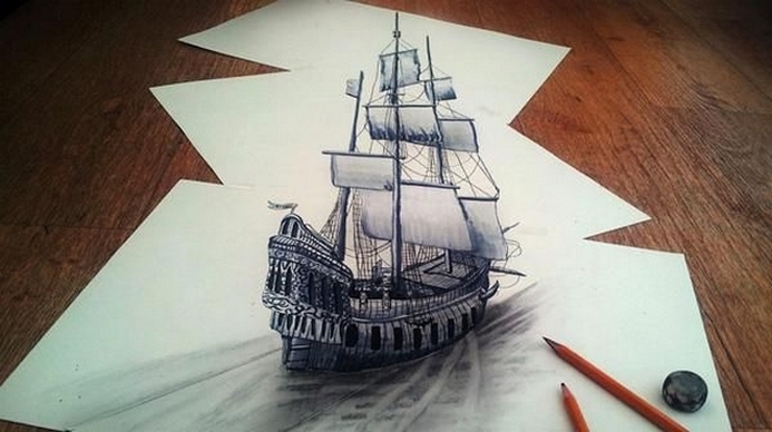trompe oeil dessin 3