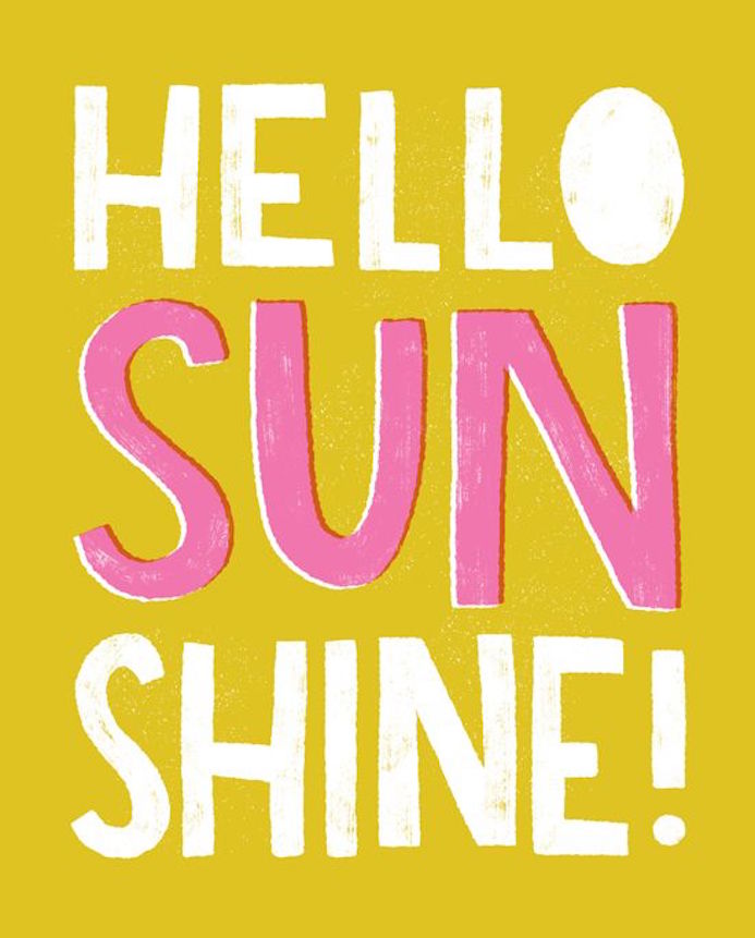 sunshine handlettering