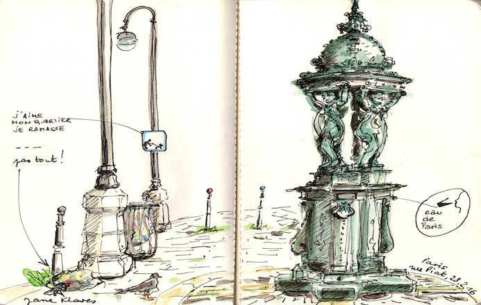 carnet dessin le papier fait de la resistance
