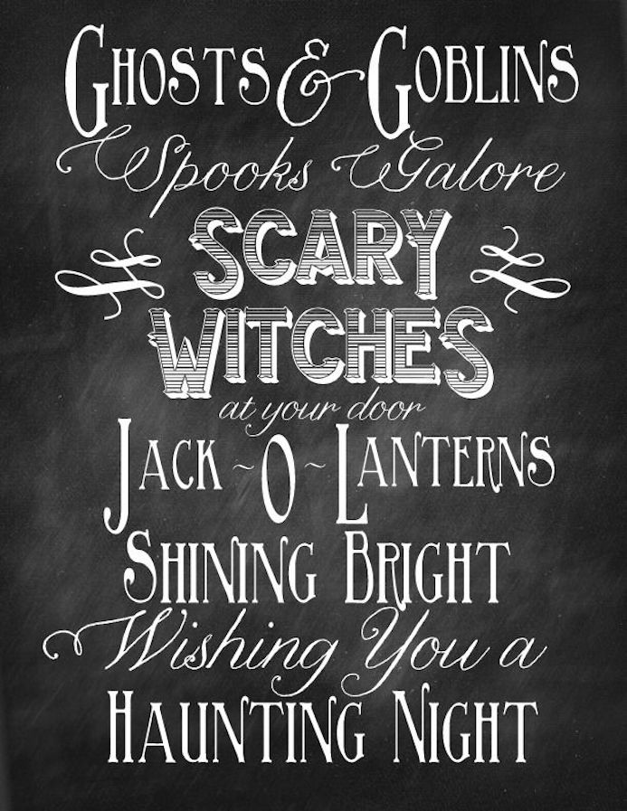 typographie halloween