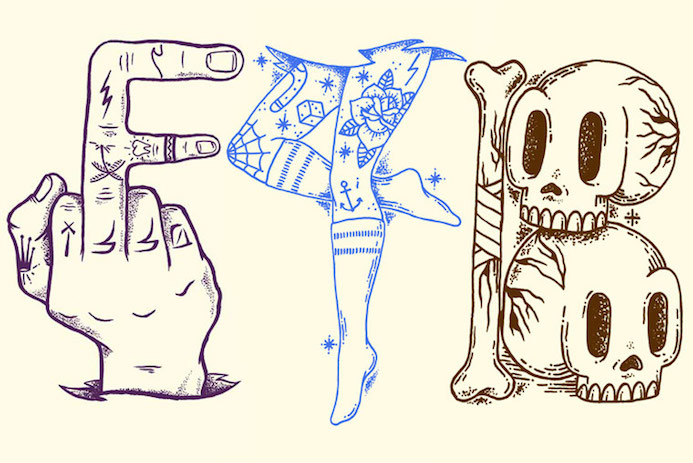 typographie tatouage