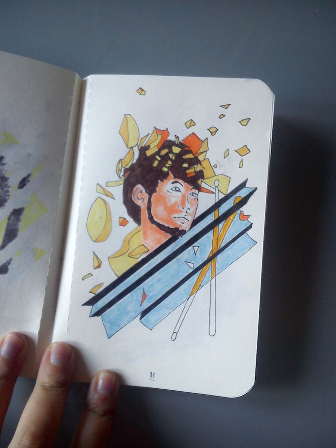 illustration calepin le papier