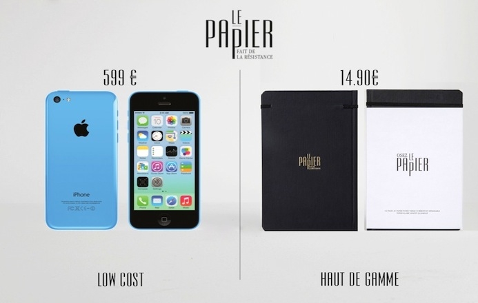 Le papier vs Apple