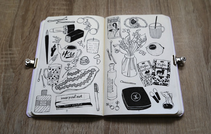 carnet de croquis - artiste audrey leroy 2