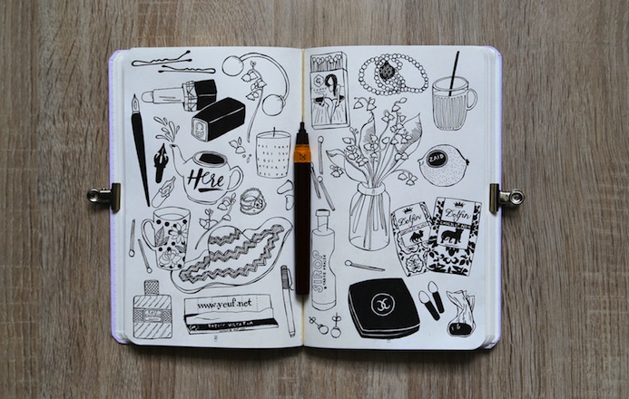 carnet de croquis - artiste audrey leroy 5