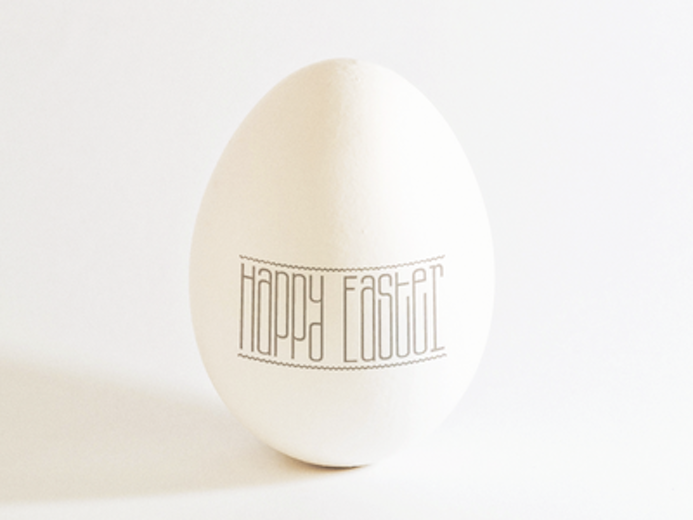 Happy esater - le papier - typography 10