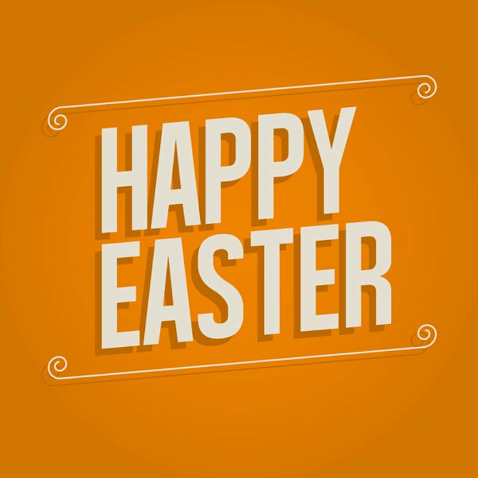 Happy esater - le papier - typography 11
