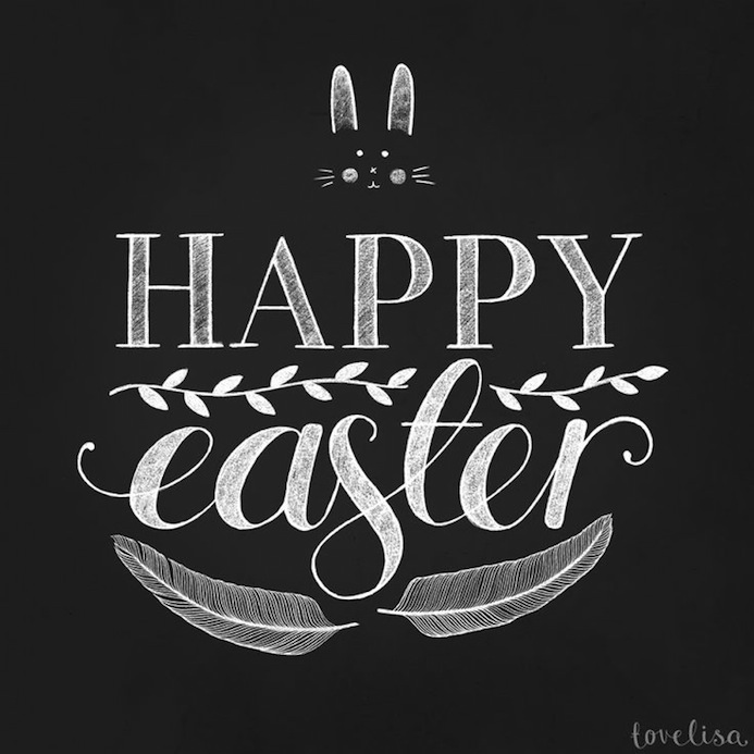 Happy esater - le papier - typography 6