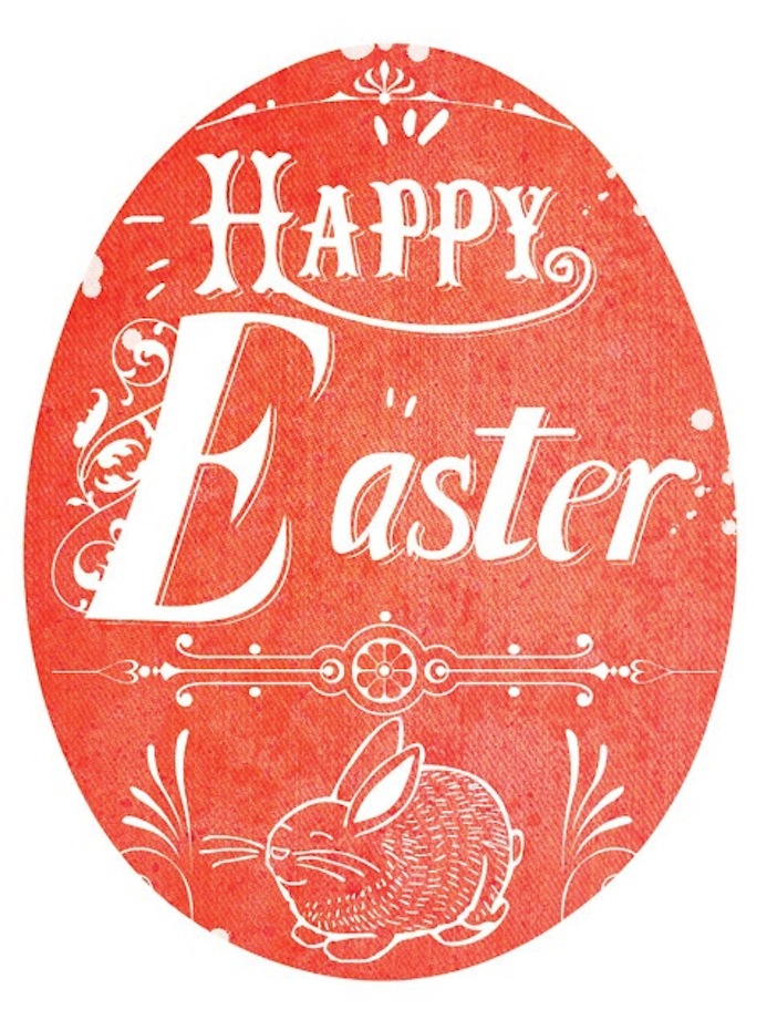 Happy esater - le papier - typography 7