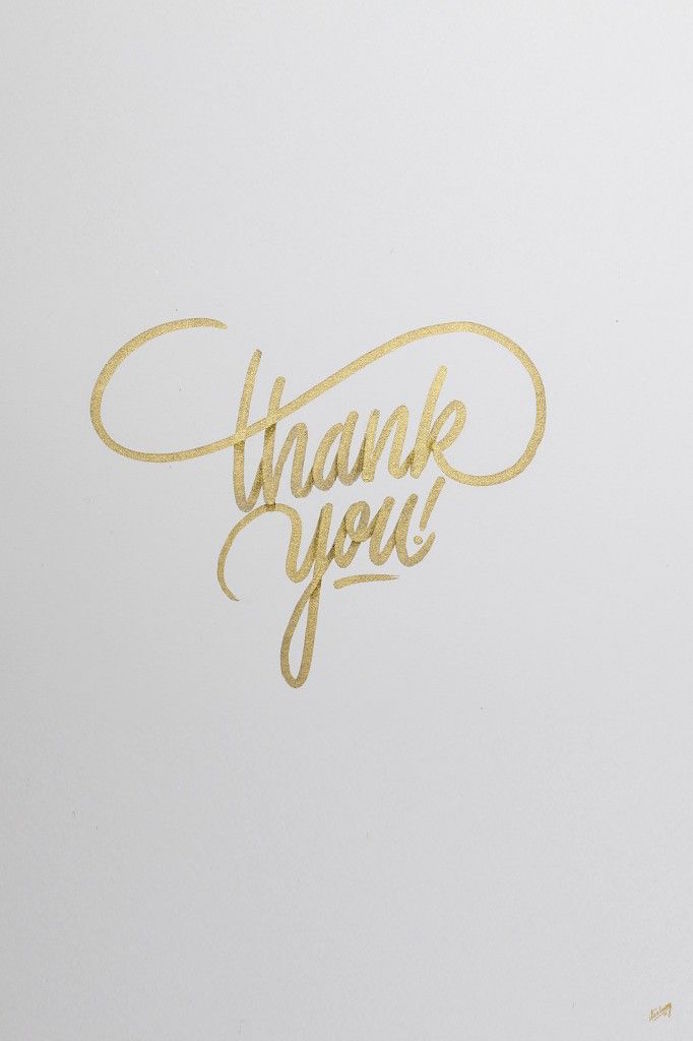 lettering gold