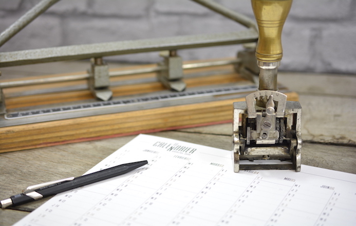 calendrier 2016 le papier