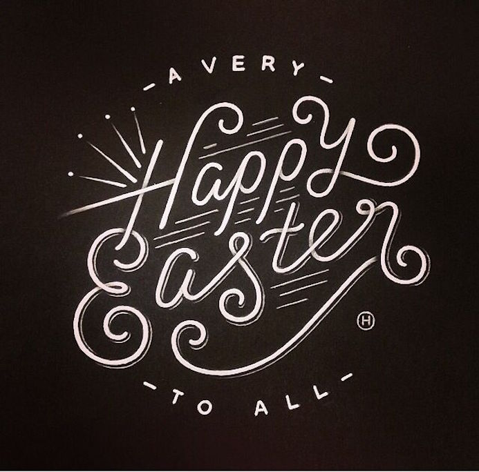 handlettering paques