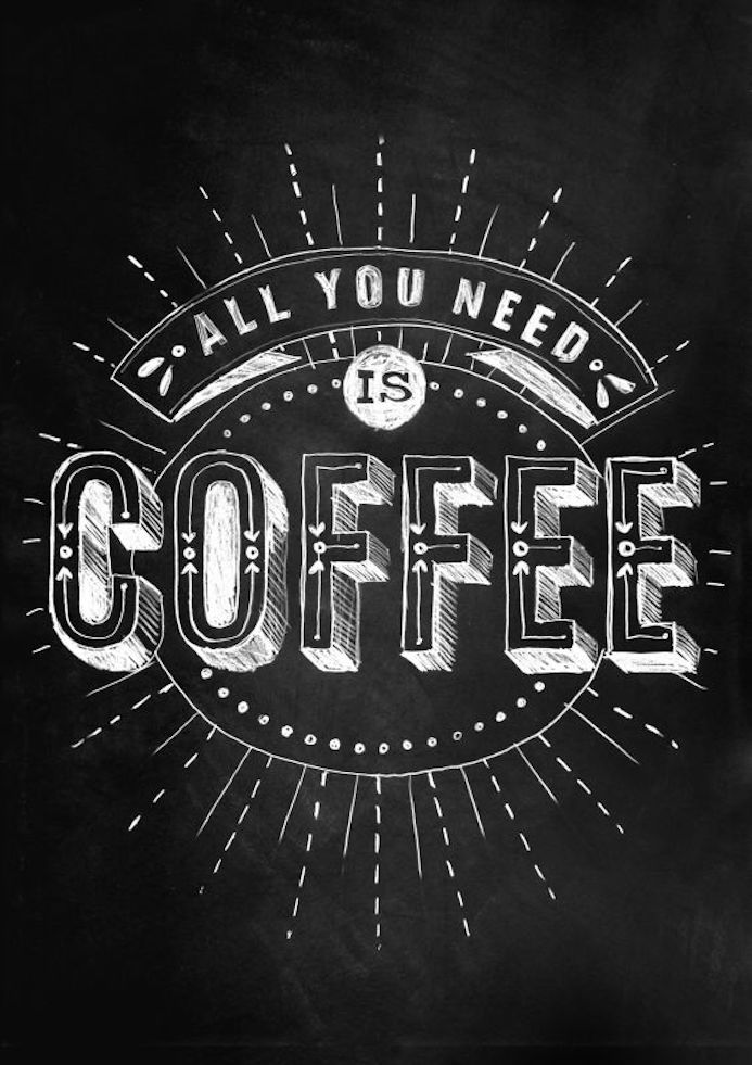 coffee typographie