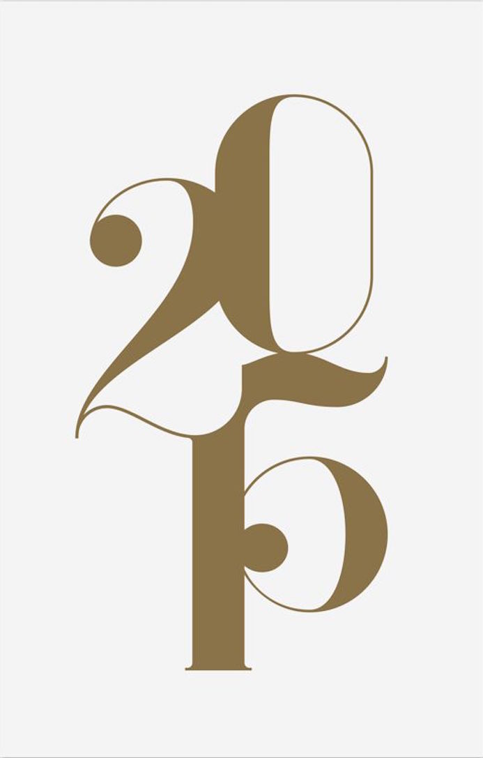 typographie nouvel annee