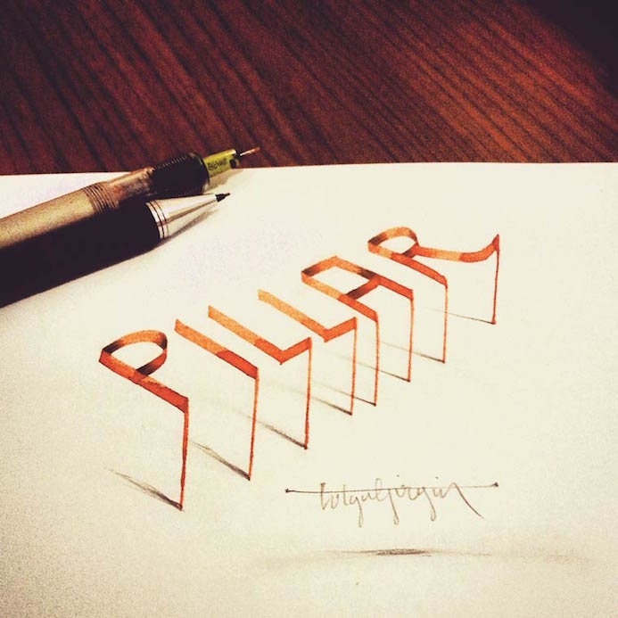 typographie 3D