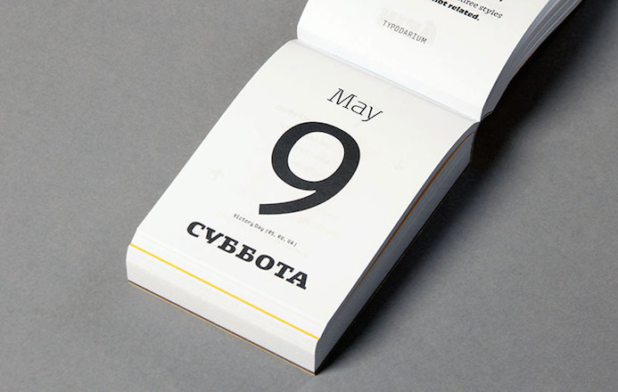calendrier typographique
