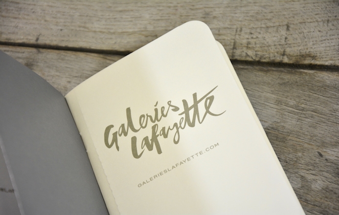Les calepins personnalisés #LeNouveauChic des galeries lafayette by Le Papier
