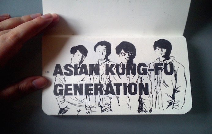 Dessins sur Calepin : Asian Kung Fu Generation