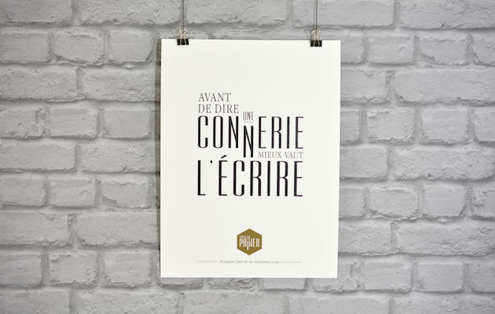 Des affiches de typographie - Le Papier