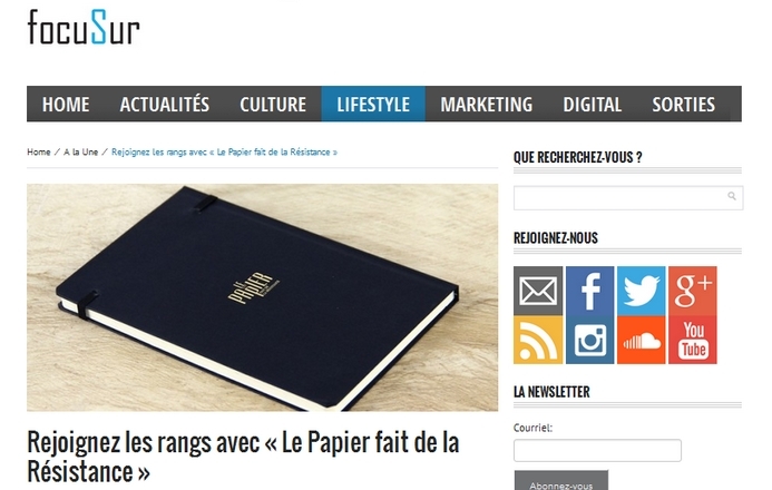 Le Papier sur focuSur