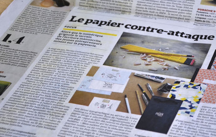 Le Papier contre-attaque dans les Echos