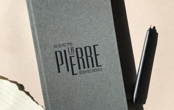 Découvrez le carnet Poudre de Pierre du Papier fait de la Résistance